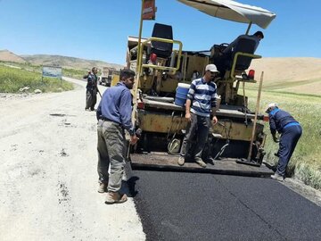 ۳۰ کیلومتر جاده روستایی در ارومیه آسفالت شد