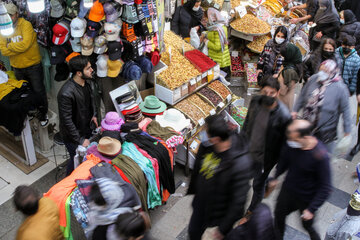 Mercado de compras de Año Nuevo en Irán
