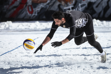 Tournoi national de volley-ball sur neige à Dizin