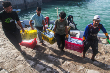 Le port de pêche de Kong au sud de l'Iran