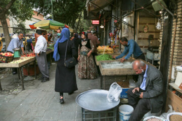 خیابان‌های شهر سنندج در پیک پنجم کرونا