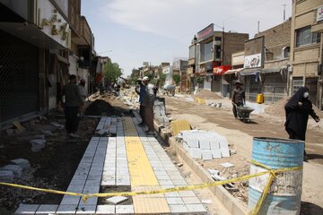 بازسازی خیابان امام سمنان