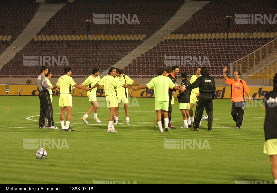 آخرین تمرین تیم ملی فوتبال ایران قبل از بازی با تیم ملی آلمان