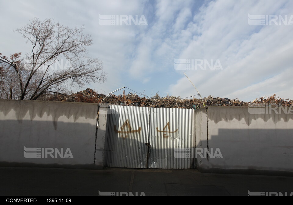 ادامه آوار برداری ساختمان پلاسکو - محل نگهداری نخاله ها