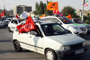 کاروان شادی خودرویی غدیر در قم