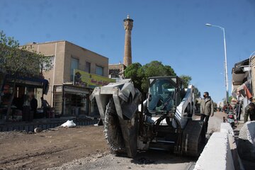 تخریب خیابان امام سمنان