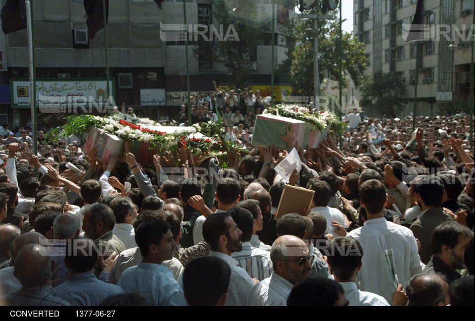 مراسم تشییع شهید محمود صارمی خبرنگار ایرنا و شهدای دیپلمات ایران در مزار شریف