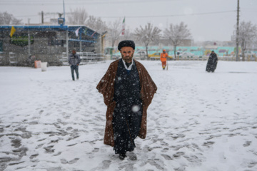 Iran : chutes de neige à Qom, située au sud-ouest de Téhéran