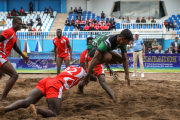 Iran : tournoi de championnat du monde du Kabaddi sur la plage