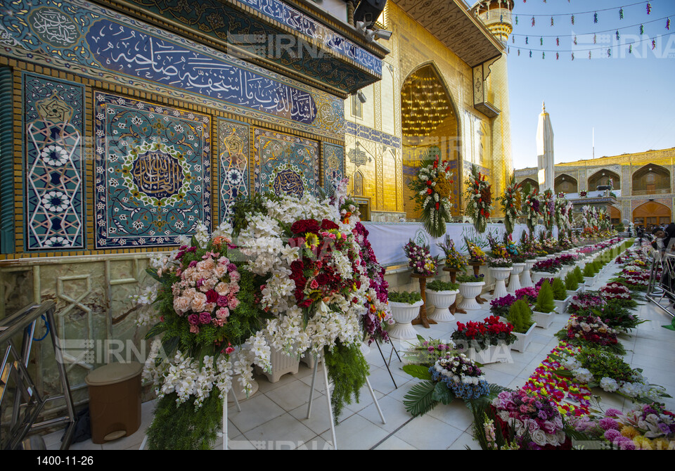 مراسم رونمایی از مناره دوم حرم امیر المومنین امام علی (ع)