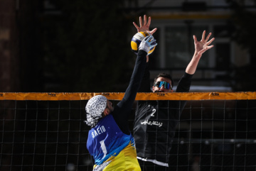 Tournoi national de volley-ball sur neige à Dizin