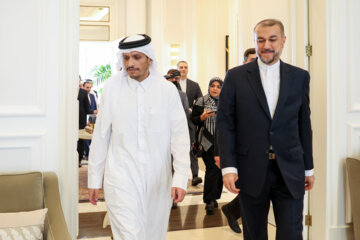 Iran Fm meet his Qatar Counterpart