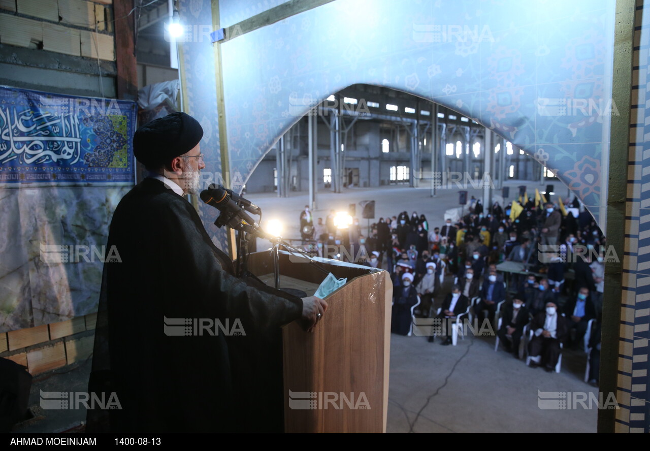 سفر رییس جمهوری به سمنان - حضور در تجمع ۱۳ آبان