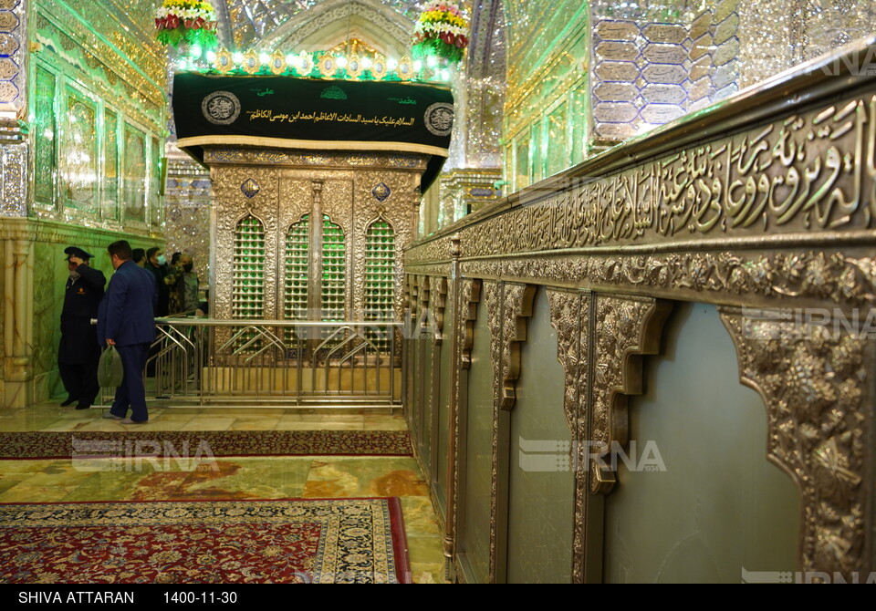 مراسم لاله گردانی شب شهادت احمد بن موسی (ع) در شیراز