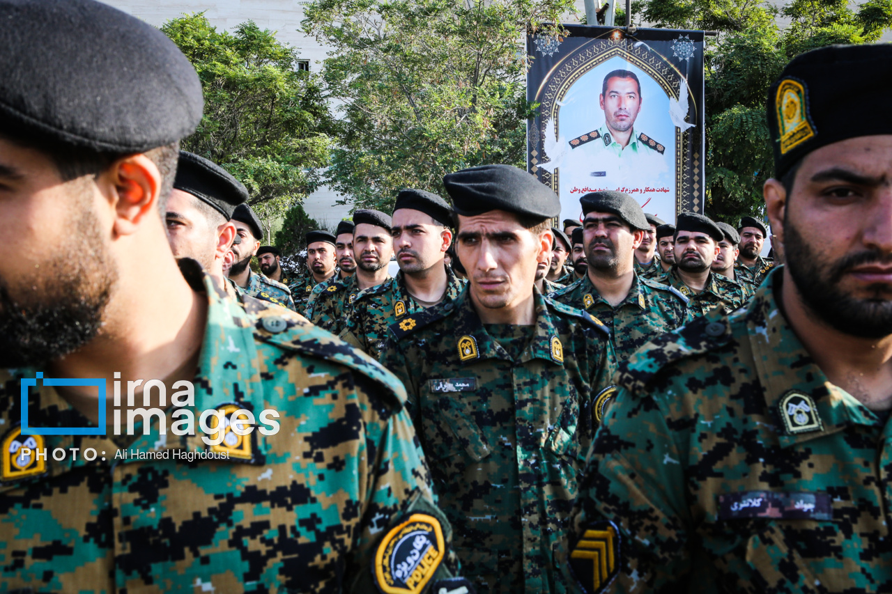 تشییع پیکر شهید مدافع امنیت «بهمن مرندی»