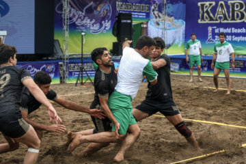 Iran : tournoi de championnat du monde du Kabaddi sur la plage