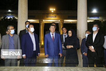 Tajikistan interior minister visit Tomb of Hafez