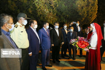 Tajikistan interior minister visit Tomb of Hafez