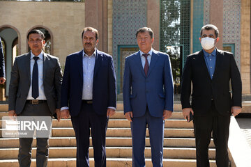 Tajikistan interior minster visits Tomb of Saadi