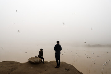 Brouillard et brume ce matin à Ahvaz dans le sud de l’Iran