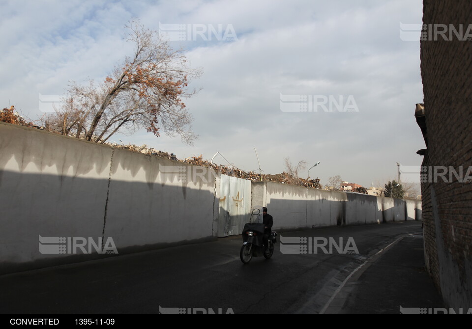 ادامه آوار برداری ساختمان پلاسکو - محل نگهداری نخاله ها