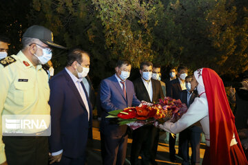 Tajikistan interior minister visit Tomb of Hafez