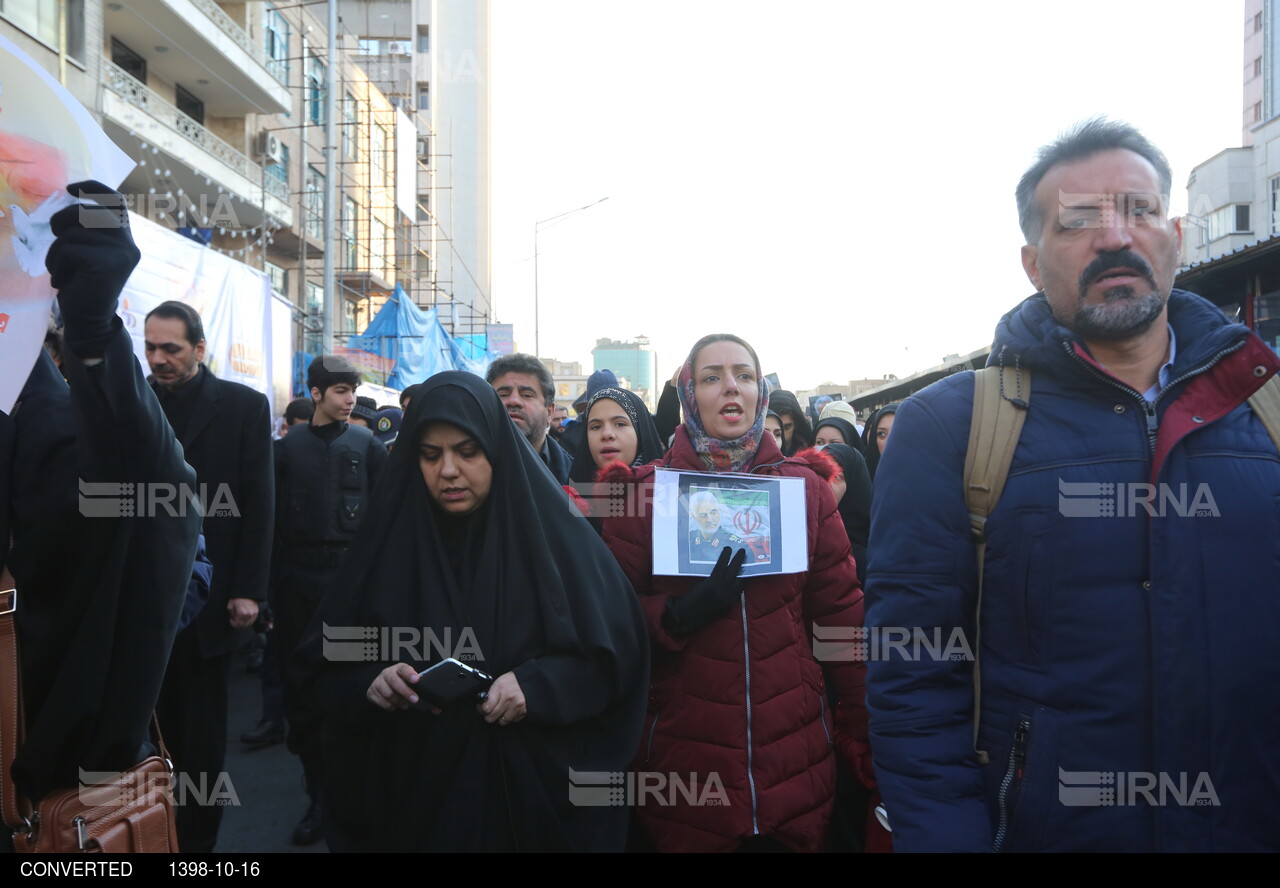 وداع با سربازان وطن - تشییع پیکر سردار سلیمانی