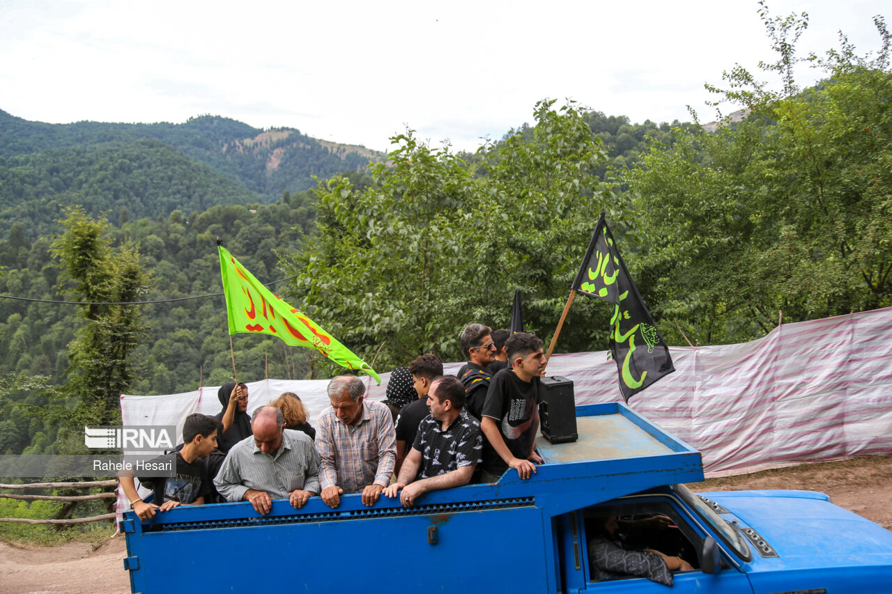 عزاداری تاسوعای حسینی - روستای شاه میلرزان - گیلان