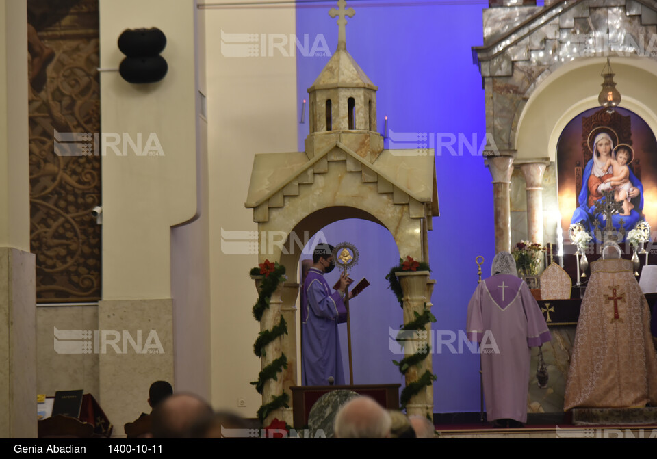 مراسم آغاز سال نوی میلادی ۲۰۲۲ در کلیسای سرکیس مقدس