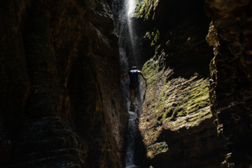 Behesht Baran Waterfall in Iran