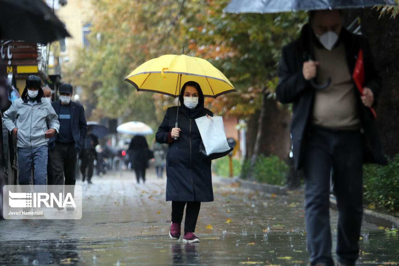 رگبار پراکنده باران همدان را فرا می‌گیرد