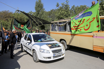 زائران پیاده حرم رضوی