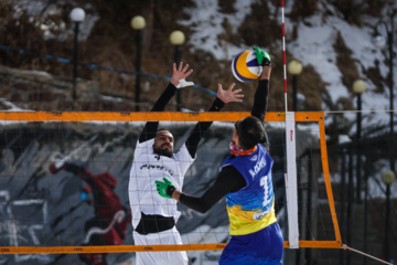 Tournoi national de volley-ball sur neige à Dizin