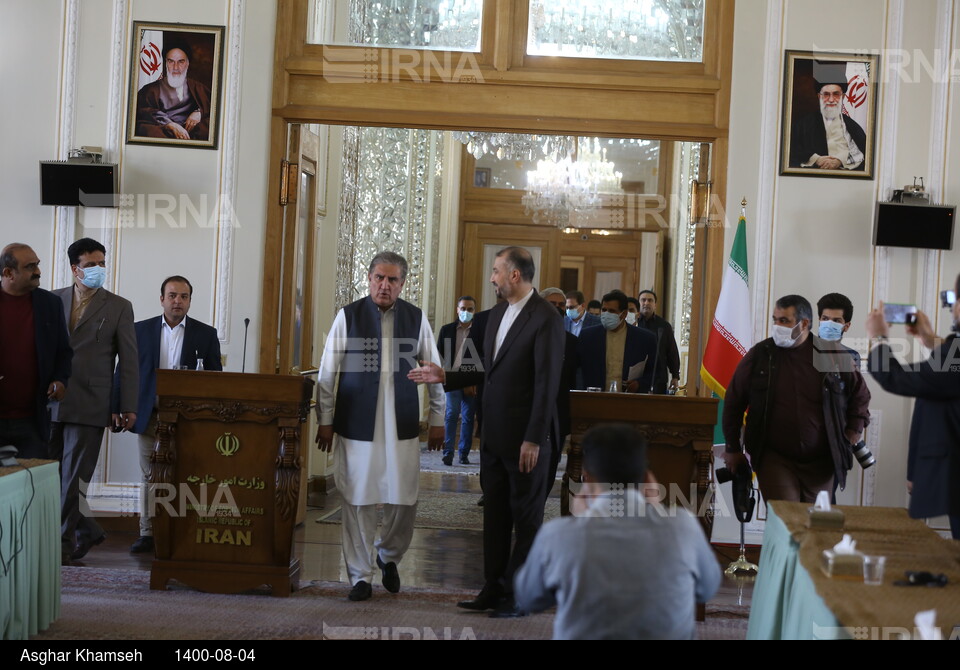 دیدار وزیر امور خارجه پاکستان با وزیر امور خارجه ایران