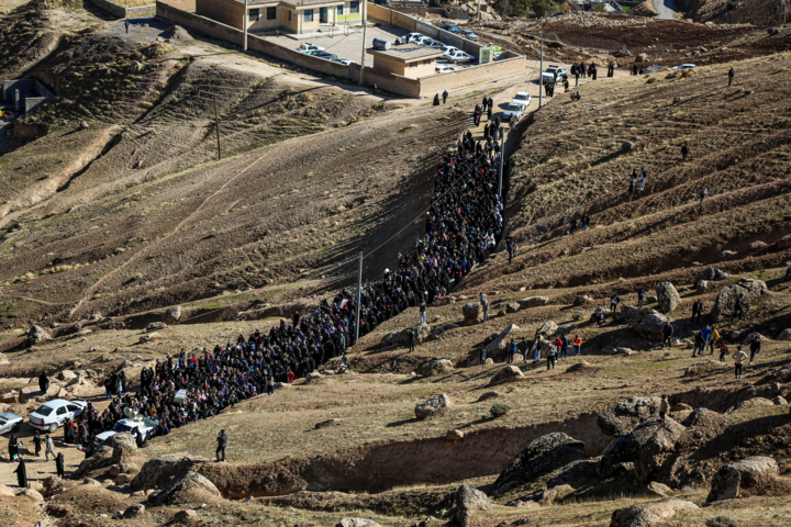 تشییع پیکر شهید گمنام - روستای ملکشیر