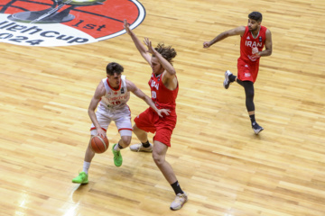 U-18 basketball match between Iran and Turkiye