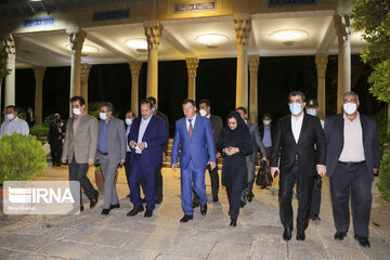 Tajikistan interior minister visit Tomb of Hafez