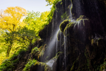 Behesht Baran Waterfall in Iran