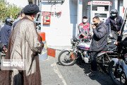 President Raisi visits a gas station after restoration from cyberattack