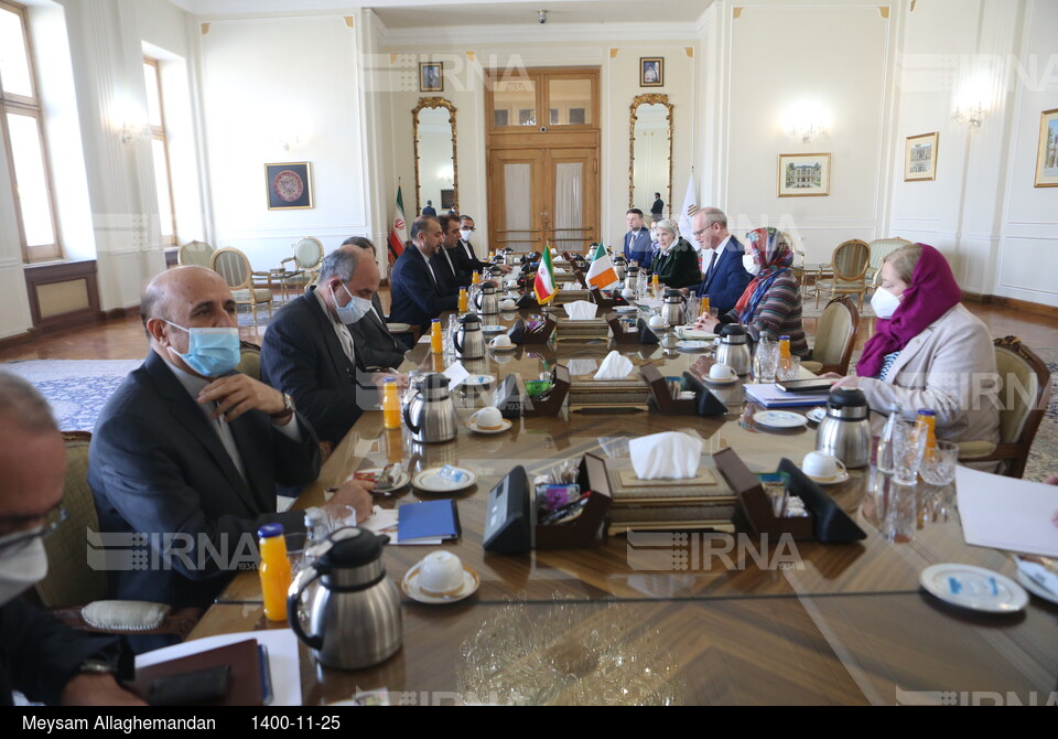 دیدار و کنفرانس مشترک مطبوعاتی وزیران امور خارجه ایرلند و ایران