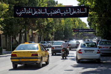 سیاه‌پوش شدن شهر بجنورد در آستانه محرم‎