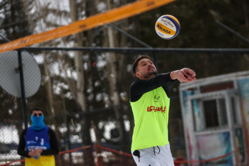 Tournoi national de volley-ball sur neige à Dizin