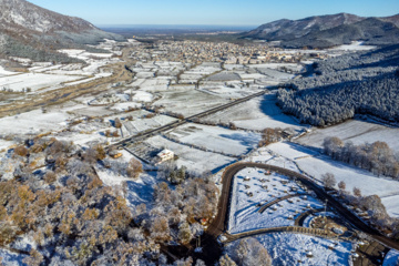 بارش برف پاییزی در گلستان