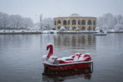 Caída de nieve otoñal en Tabriz