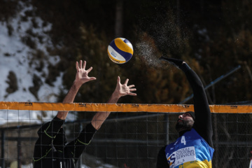 Tournoi national de volley-ball sur neige à Dizin