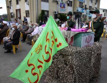 وداع با شهید گمنام دفاع مقدس در چالوس