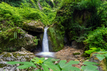 Behesht Baran Waterfall in Iran