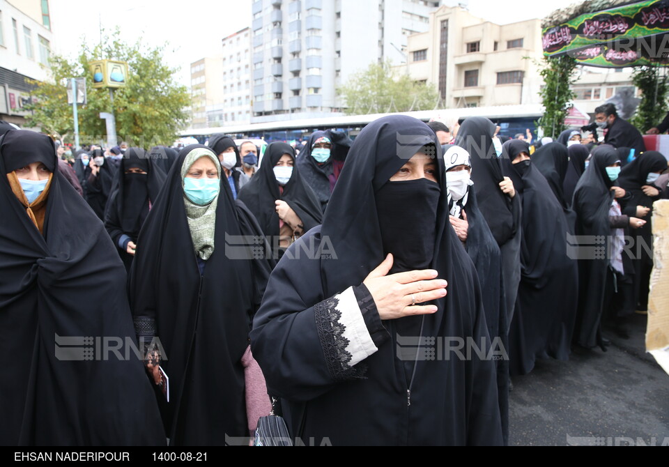 تشییع پیکر شهیده فاطمه اسدی در تهران