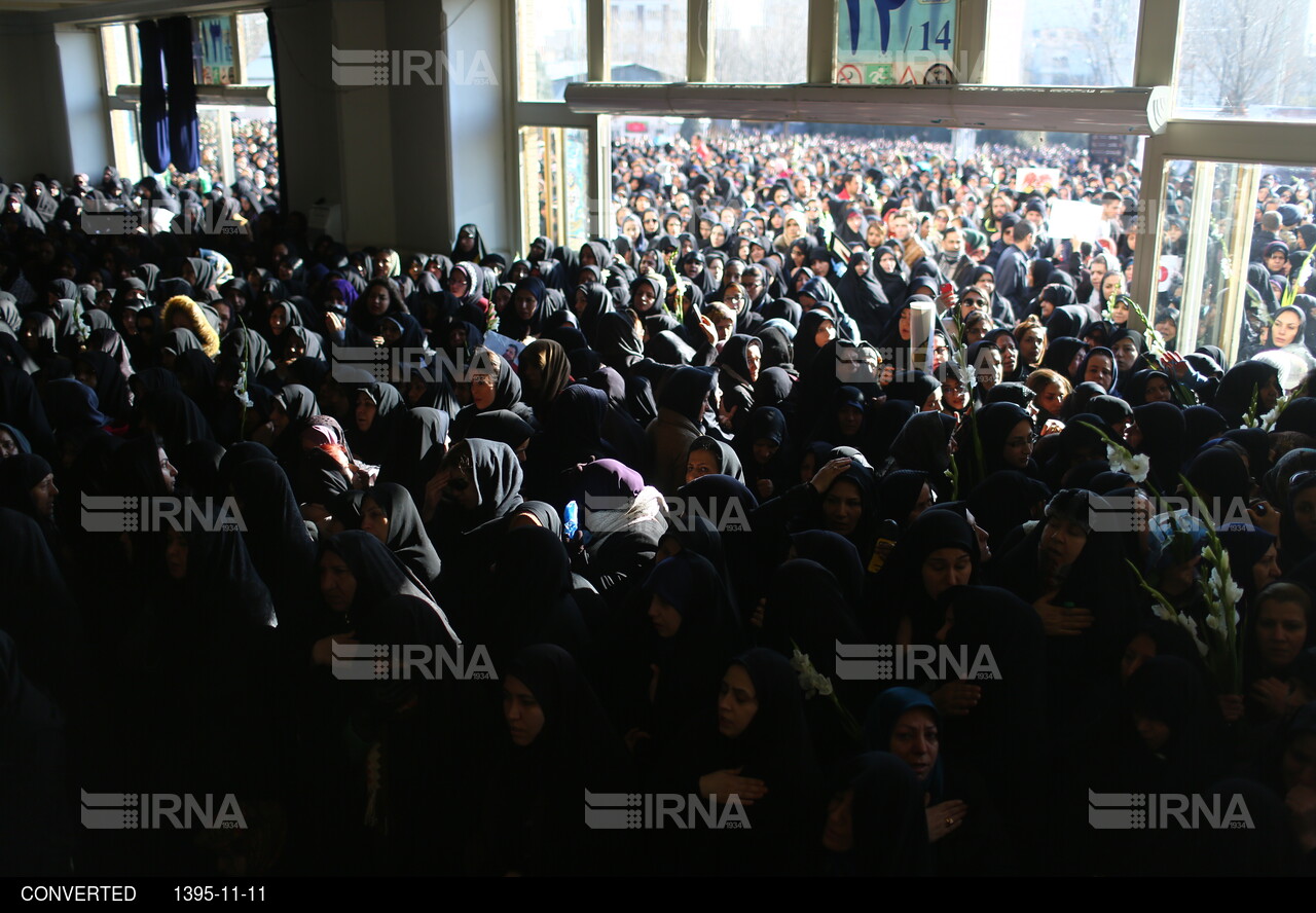 مراسم وداع و تشییع شهدای آتش نشان حادثه پلاسکو