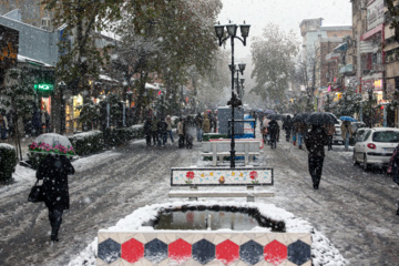 Iran-décembre 2024 : chutes de neige d’automne à Rasht au nord (Photo : Mojtaba Mohammadi)